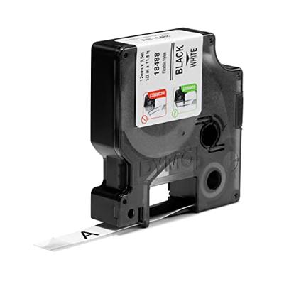 Labeltape DYMO IND RHINO 18758 Nylon Tapekleur: Wit Tekstkleur:Zwart 12 mm 3.5 m Labeltape DYMO IND RHINO 18758 Nylon Tapekleur: Wit Tekstkleur:Zwart 12 mm 3.5 m
