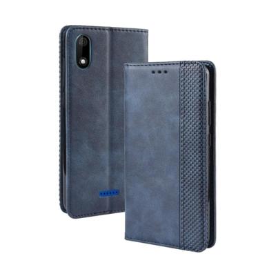 Magnetische Buckle retro Crazy Horse textuur horizontale Flip lederen case voor Wiko Y60 met houder & kaartsleuven & fotolijstjes (blauw) Magnetische Buckle retro Crazy Horse textuur horizontale Flip lederen case voor Wiko Y60 met houder & kaartsleuven & fotolijstjes (blauw)