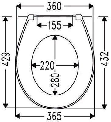 Saqu toiletbril met quickrelease en softclose glanzend zwart
