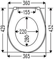 Saqu toiletbril met quickrelease en softclose glanzend zwart - thumbnail