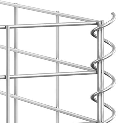 VidaXL Schanskorf plantenbakken 3 st verhoogd 30x30x150 cm ijzer