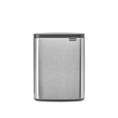 Brabantia Bo afvalemmer 12 liter Matt Steel Fingerprint Proof Brabantia Bo afvalemmer 12 liter Matt Steel Fingerprint Proof