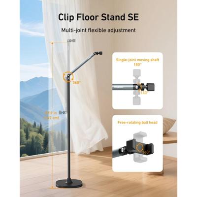 Telesin Floor Stand SE met smartphone-klem
