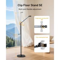 Telesin Floor Stand SE met smartphone-klem - thumbnail