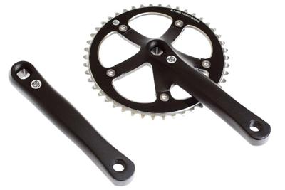 BLB Track 46T Crankset - Zwart BLB Track 46T Crankset - Zwart