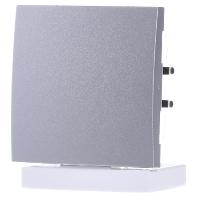 Berker Drukknop 1-voudig s/b aluminiumlook 85141183 - thumbnail