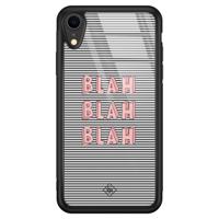 iPhone XR glazen hardcase - Blah blah blah - thumbnail