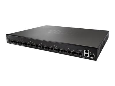 Cisco SG350XG-24F Stackable Managed Switch, 22x 10Gigabit Enterprise 2x10Gbase-T (Combo with OptiPlex +), 1x Gigabit Management