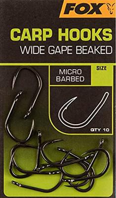 Fox Carp Hooks Wide Gape 10st. Size 2