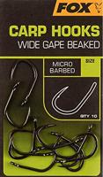 Fox Carp Hooks Wide Gape 10st. Size 2 - thumbnail