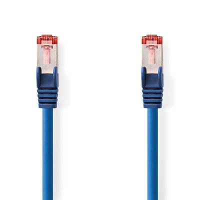 Nedis CAT6 Netwerkkabel | RJ45 Male | RJ45 Male | S/FTP | 0.50 m | Rond | LSZH | Blauw | Label - CCGL85221BU05