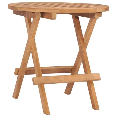 VidaXL Tuintafel inklapbaar 50x50x50 cm massief teakhout