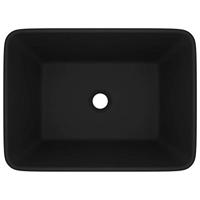Wastafel 41x30x12 cm keramiek matzwart - thumbnail