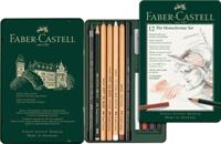 Faber Castell FC-112975 Pitt Monochrome Set Faber-Castell 12-delig Medium - thumbnail