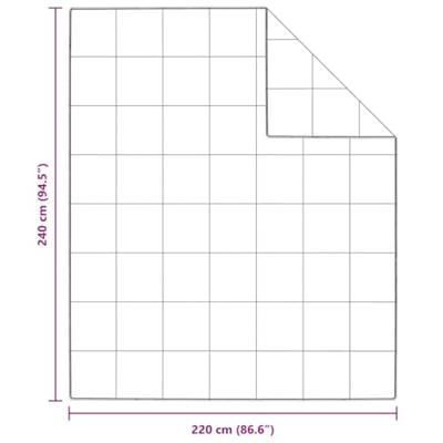 VidaXL Winter dekbed wit 240 x 220 cm veren VidaXL Winter dekbed wit 240 x 220 cm veren