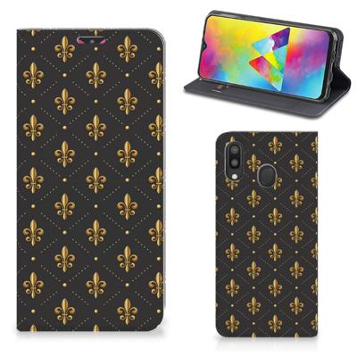 Samsung Galaxy M20 | Hoesje met Magneet | Franse Lelie Samsung Galaxy M20 | Hoesje met Magneet | Franse Lelie