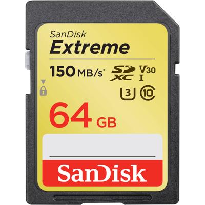 Sandisk SDXC geheugenkaart - 64GB - Extreme - U3