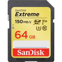 Sandisk SDXC geheugenkaart - 64GB - Extreme - U3 - thumbnail