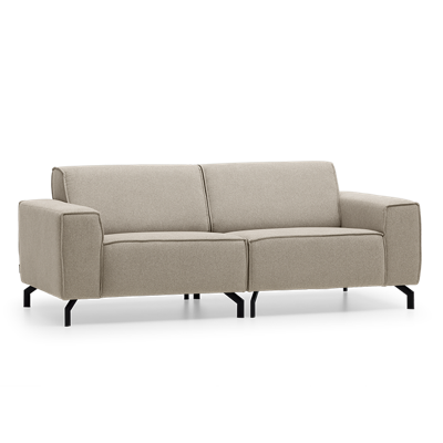 2,5-Zitsbank Livorno Lichtbruin Stof 2,5-Zitsbank Livorno Lichtbruin Stof