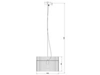 Globo Zwarte hanglampGorley met smoke glas Ø 40cm - 15698H - thumbnail