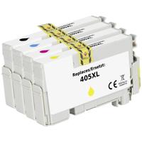 Renkforce Inktcartridge vervangt Epson 405XL, T05H6, T05H1, T05H2, T05H3, T05H4 Compatibel Combipack Zwart, Cyaan, Magenta, Geel RF-5718866 - thumbnail