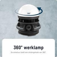 LED Werklamp Bol 100 Watt - 360° - 11500Lm - 5m kabel - extra stopcontact - thumbnail