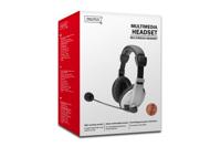 DA-12201 - Hoofdtelefoon - over oor - met bekabeling - wit/ zwart - thumbnail