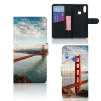 Samsung Galaxy A10s Flip Cover Golden Gate Bridge - thumbnail