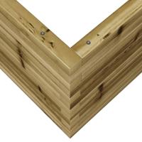 Plantenbak 60x60x45,5 cm gempregneerd grenenhout - thumbnail