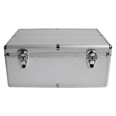 MediaRange CD-koffer 500 CDs/DVDs/Blu-rays Aluminium Zilver 1 stuk(s) (b x h x d) 44.7 x 18 x 30 cm BOX77
