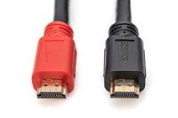 Digitus AK-330105-200-S HDMI-kabel HDMI Aansluitkabel HDMI-A-stekker, HDMI-A-stekker 20.00 m Zwart Vergulde steekcontacten - thumbnail