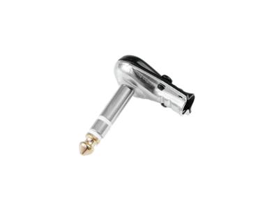 Hicon HI-J63SA05 Jackplug 6,35 mm Stekker, haaks Aantal polen: 3 Zilver 1 stuk(s)