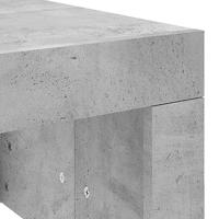Salontafel 102x50x36 cm bewerkt hout betongrijs - thumbnail