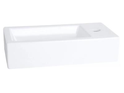 Differnz Force Fontein 40x22x11.5cm 1 kraangat Rechthoek Keramiek Wit 38.005.31