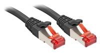 LINDY 47777 RJ45 Netwerkkabel, patchkabel CAT 6 S/FTP 1.00 m Zwart 1 stuk(s) - thumbnail
