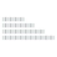 WAGO WAGO GmbH & Co. KG 757-001 Opschriftstroken Inhoud: 100 stuk(s) - thumbnail