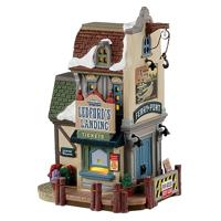 Lemax ledford&apos;s landing verlicht kersthuisje Plymouth Corners 2023 - thumbnail