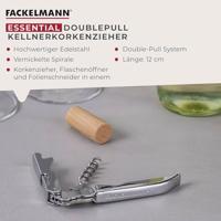 Fackelmann Basic Kurkentrekker 12 cm RVS - thumbnail