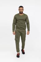 Zayne Milano - Heren Joggingspak - Kaki - Style-Italie - thumbnail