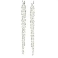 Pegel acryl hang d2h15 cm zlvr 2st hangdeco Decoris - Decoris - thumbnail