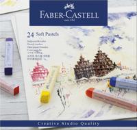 Faber Castell FC-128324 Pastelkrijt Creative Studio Softpastel 24 Delig Etui - thumbnail
