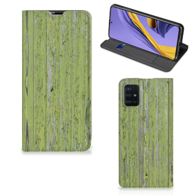 Samsung Galaxy A51 Book | Wallet Case | Green Wood
