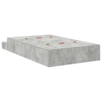 Opbergbedframe Beton Grijs 236.5 x 120 x 31.5 cm Bewerkt hout - thumbnail