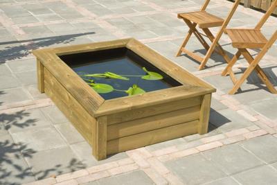 Quadro wood I houten FSC frame voor Quadro 5 H33,8x119,4x90,5 cm Ubbink Ubbink - Ubbink