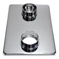 Wiesbaden 8 mm verlengset chroom tbv 2-knops douchetherm. - thumbnail