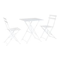 Tafel met twee stoelen Home ESPRIT Wit 60 x 60 x 71 cm - thumbnail