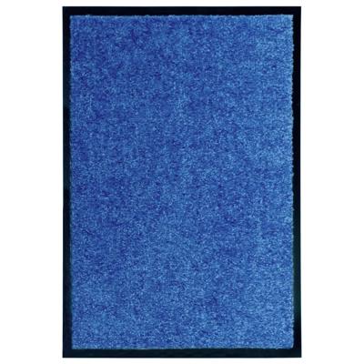 Deurmat wasbaar 40x60 cm blauw