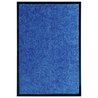 Deurmat wasbaar 40x60 cm blauw - thumbnail