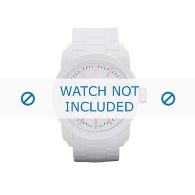 Horlogeband Diesel DZ1572 Rubber Wit 24mm Horlogeband Diesel DZ1572 Rubber Wit 24mm