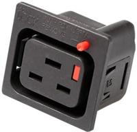 ACT STF72 C19 IEC Lock Net Entree (1x uitgang) | Zwart - thumbnail